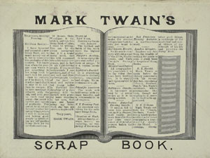 Fig. 6. Mark Twain's letter to Slote about his new scrapbook, from Twain's Punch, Brothers, Punch! and Other Sketches (2nd issue, 1878). Courtesy of the American Antiquarian Society.