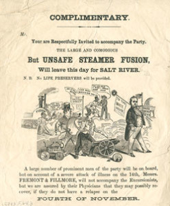 Fig. 3. Salt River invitation to accompany a party traveling aboard the steamer "Fusion." Courtesy of the Library Company of Philadelphia. (Click image to enlarge.)