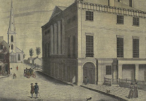 Fig. 2. Cornelius Tiebout, A Perspective View of the City Hall in New York (New York, 1791-93). Courtesy of the American Antiquarian Society.