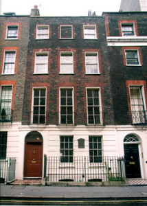 Fig. 1. The Craven Street house in London where Benjamin Franklin lived for two extended stays between 1757 and 1775. This photograph and those below courtesy of the Benjamin Franklin House.