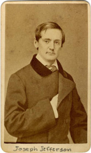 Joseph Jefferson, photograph by Gurney (New York, no date available). Taken from the Photographic Collection of Actors and Actresses at the American Antiquarian Society. Courtesy of the American Antiquarian Society, Worcester, Massachusetts.