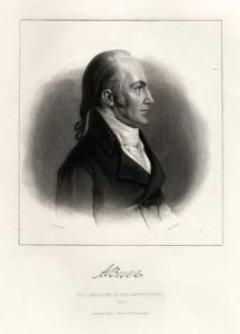 "A. Burr, Vice President of the United States," J. Vanderlyn, artist, and J.A. O'Neill, engraver (New York, 1802). Courtesy of the American Portrait Print Collection at the American Antiquarian Society, Worcester, Massachusetts.