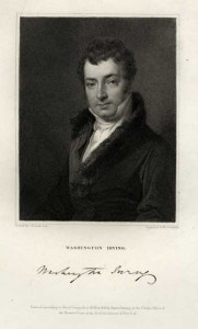 Washington Irving, painted by C. R. Leslie, RA, and engraved by M. J. Danforth (New York, 1833). Courtesy of the American Portrait Print Collection at the American Antiquarian Society, Worcester, Massachusetts.