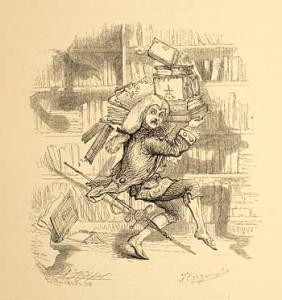 "The Plagiarist," artist, Augustus Hoppin, wood engraving by Messrs. Richardson & Cox. Page 120 fromWashington Irving, The Sketch Book of Geoffrey Crayon, Gent., "Artist's Edition" (New York, 1864). Courtesy of the American Antiquarian Society, Worcester, Massachusetts.