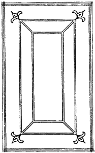 Fig. 1. The "Cambridge" design for the cover of Cicero's Cato Major, bound and gilt in Philadelphia and presented by Franklin to Yale president Thomas Clap in 1747 (author's sketch).