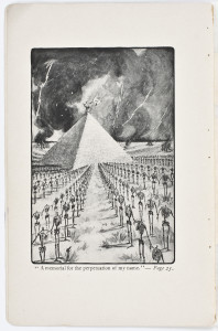  “A memorial for the perpetuation of my name,” frontispiece for King Leopold’s Soliloquy: A Defense of his Congo Rule, by Mark Twain (Boston, 1905). Courtesy of the American Antiquarian Society, Worcester, Massachusetts. 