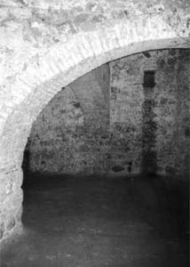 Fig. 13. Inside the female dungeon at Cape Coast Castle