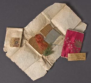 Fig. 8. Fabric scraps from the relic box. Courtesy of the Winterthur Museum.