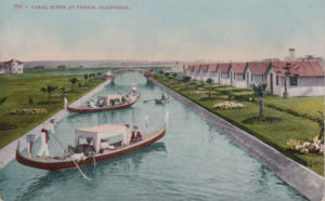 Figure 10. Canal Scene at Venice, California, c. 1905. Color postcard, 5 ½ x 3 ½ in. Collection of the author.