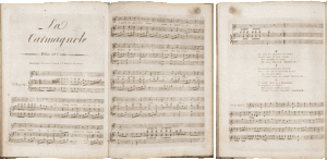 2. The music shown (from Benjamin Carr's Collection of New and Favorite Songs, ca. 1800) is a reprint of the following edition: "La Carmagnole," published by Benjamin Carr (Philadelphia, 1794). Courtesy of the American Antiquarian Society, Worcester, Massachusetts.