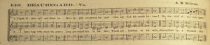 6. The hymn tune Beauregard by Rigdon McCoy McIntosh. Photograph courtesy of the author. 
