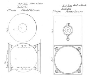 4. Samuel C. Jollie, illustrations from “United States Patent: 21684 - Ballot Box” (Oct. 5, 1858). United States Patent and Trademark Office.