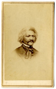 Carte-de-visite photograph of Frederick Douglass, photographer unknown. Courtesy of the American Antiquarian Society, Worcester, Massachusetts.