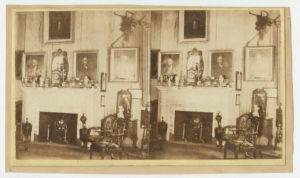 9. "William Penn's Parlor," A. Watson and the American Stereoscopic Company, Great Central Fair, albumen stereographic view, 3 x 5.5 in. (1864). The Library Company of Philadelphia.
